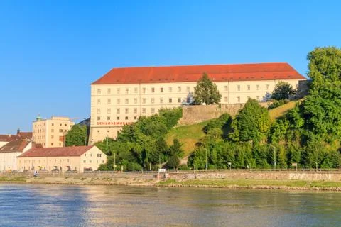 Linz, view on castle, upper austria Stock Photos