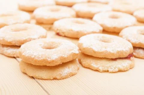 Linzer cookies Stock Photos