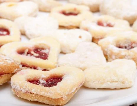 Linzer cookies Stock Photos