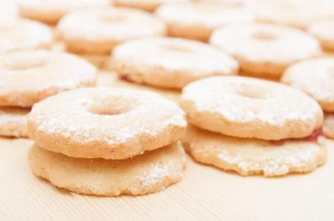 Linzer cookies Stock Photos