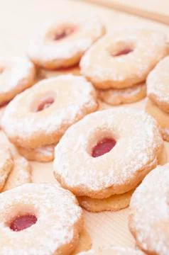 Linzer cookies Stock Photos