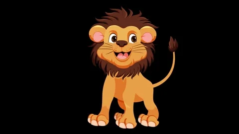 Lion animation Stock Footage 274306920