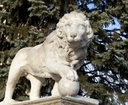 Lion Architecture 2 스톡 사진
