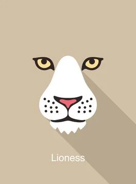 Lion cartoon face icon, vector illustration 스톡 일러스트