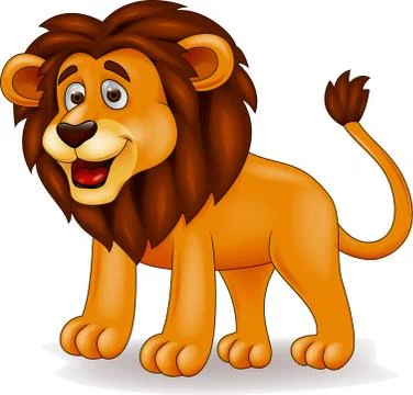 Lion cartoon Stock Illustration