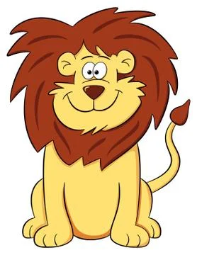 Lion cartoon Stock Illustration