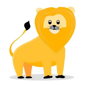 Lion cartoon vector Stock Illustration