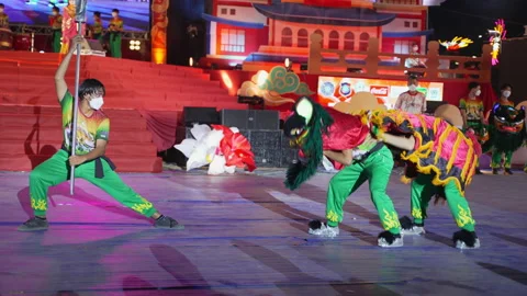 Lion Dance Stock Footage 170042794