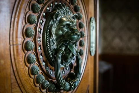 Lion Door Knocker Stock Photos