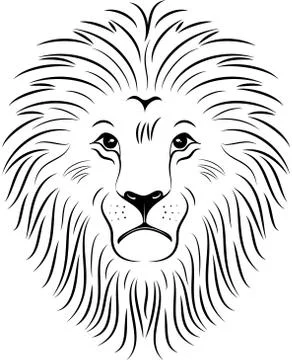 Lion Face Stock Illustration