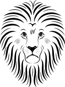 Lion Face Stock Illustration
