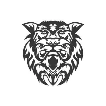 Lion face Stock Illustration