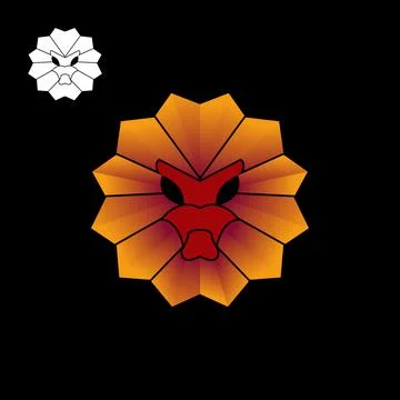 Lion face Stock Illustration