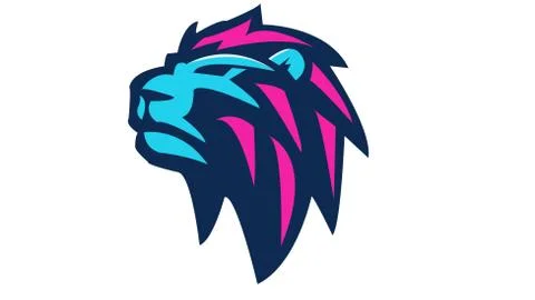 Lion face illustration Illustration