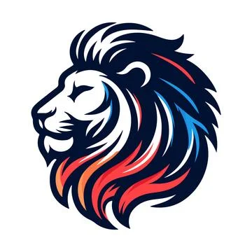 Lion Face Vector Stock Illustration