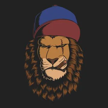 Lion hat vector illustration Stock Illustration