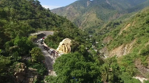 Lion Head in Baguio City Stock Footage