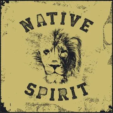 Lion head . Hand drawn. Vector eps8 Stock Illustration