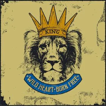 Lion head . Hand drawn. Vector eps8 Stock Illustration