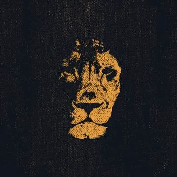 Lion head . Hand drawn. Vector eps8 Stock Illustration