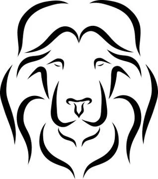 Lion head icon Stock Illustration