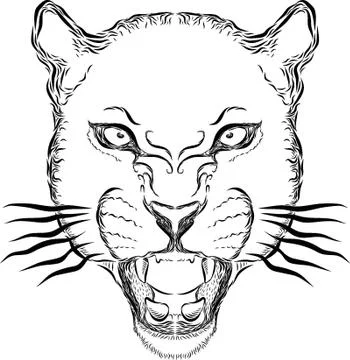 Lion head icon Stock Illustration