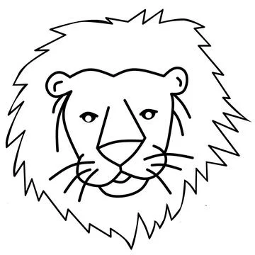 Lion head icon Stock Illustration
