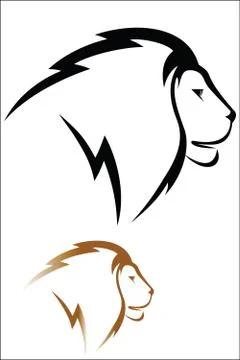 Lion head Stock Illustration