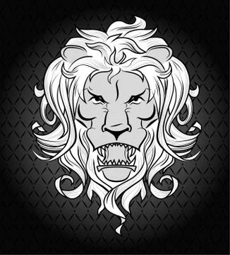 Lion head Stock Illustration