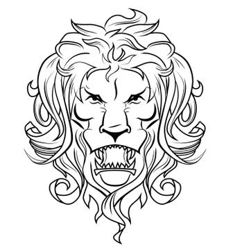 Lion head Stock Illustration