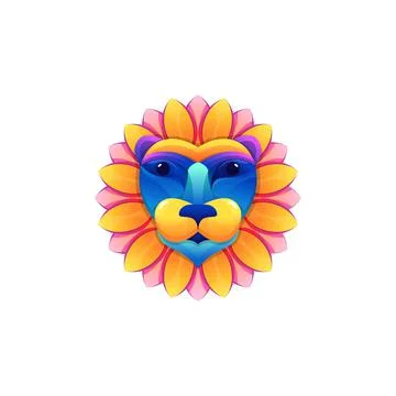Lion head Stock Illustration