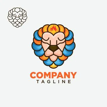 Lion head Illustrazione stock