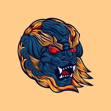 Lion head Stock Illustration
