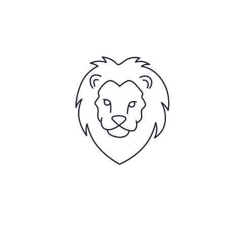 Lion head Stock Illustration