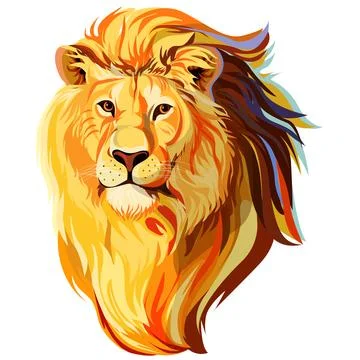 Lion head, Leo Stock Illustration