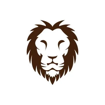 Lion head logo icon Stock Illustration