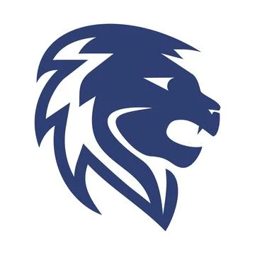 Lion head logo icon template 1 Stock Illustration