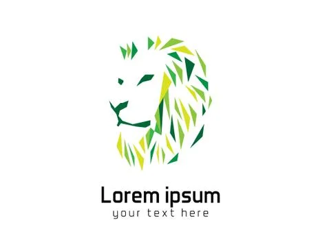 Lion head logo Stock Illustration