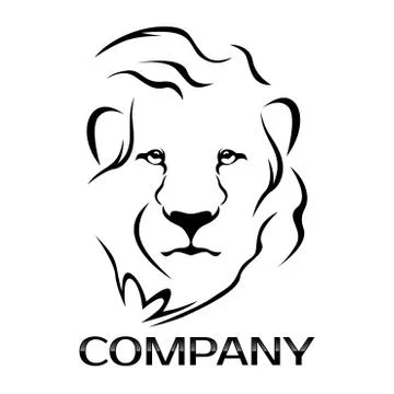 Lion Head logo Stock Illustration