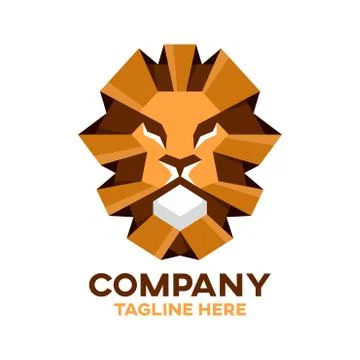 Lion head logo Stock Illustration