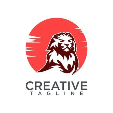 Lion head logo Stock Illustration