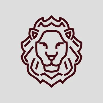 Lion Head logo Illustration vector for digital and print design Stock Illustration