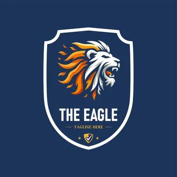 Lion head logo template Stock Illustration