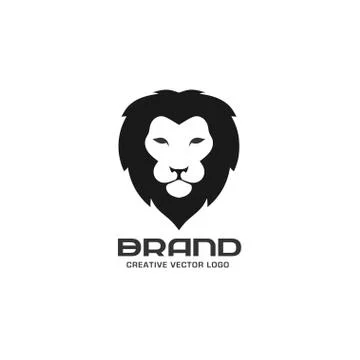 Lion head logo vector Stock Illustration