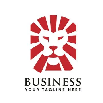 Lion head logo vector. Stock Illustration