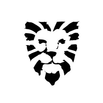 Lion head logo vector Stock Illustration