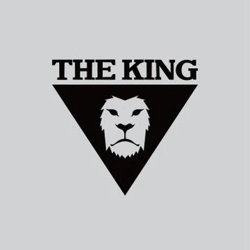 Lion head template Illustrazione stock