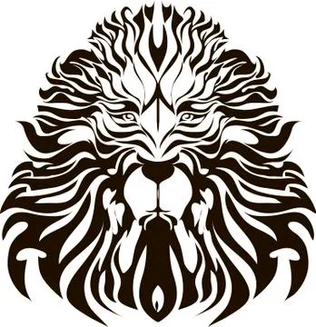 Lion head vector Stock Illustration