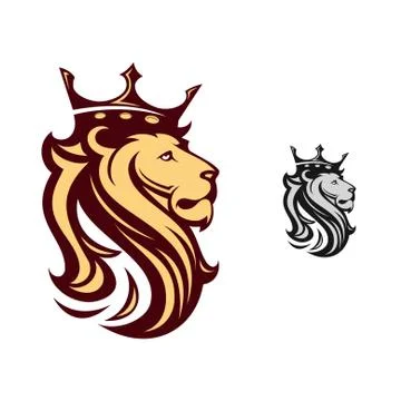 Lion head vector Stock Illustration