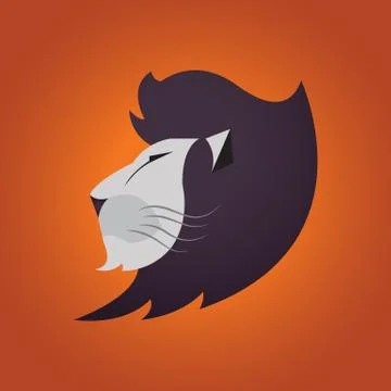 Lion head - vector illustration Stock Illustration